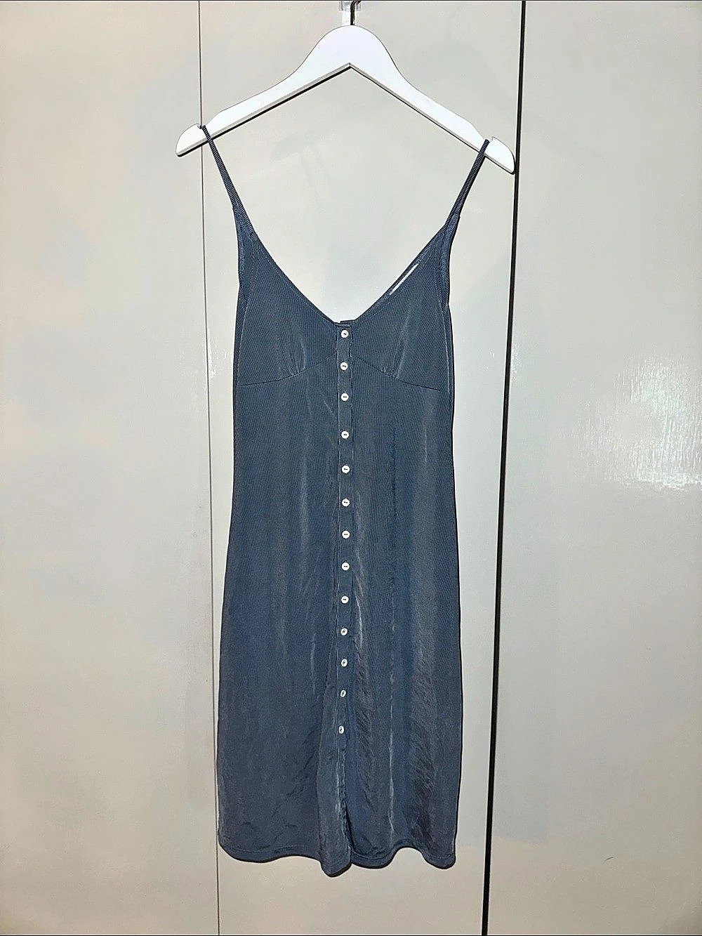 Striped Button Front Dress